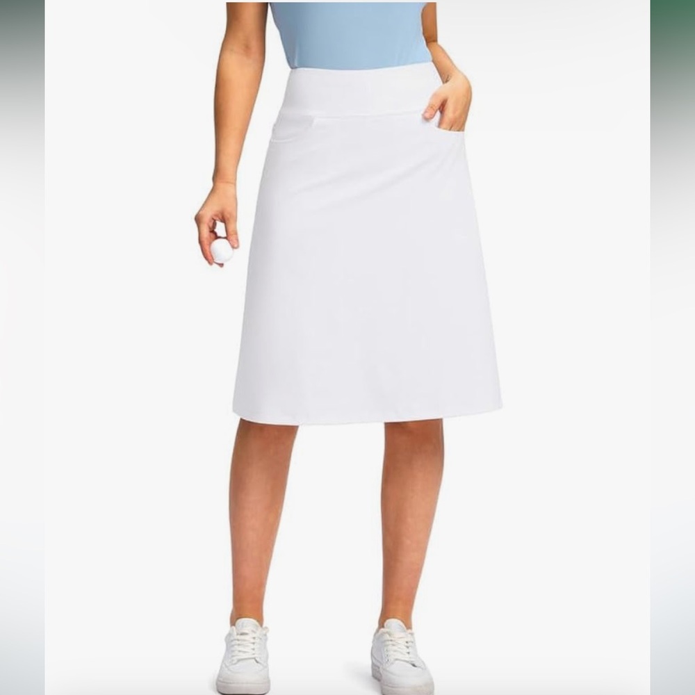Chic White A-Line Women's Skirt